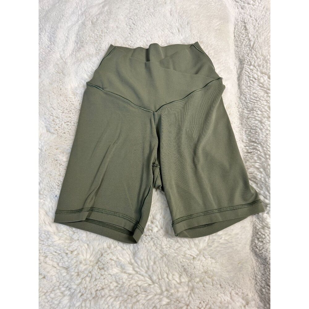 OFFLINE by Aerie Real Me 5” Bike Shorts Olive Green High Rise S/P